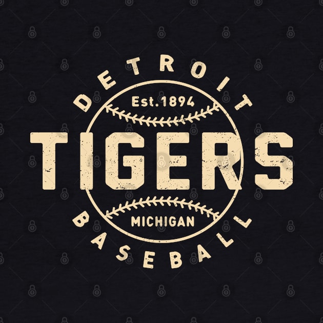 Vintage Detroit Tigers 2 by Buck Tee Original by Buck Tee